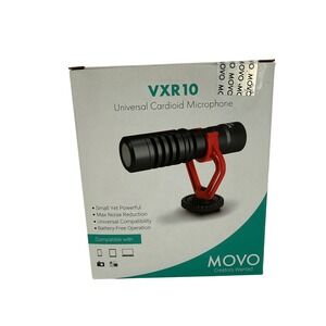 Movo Universal Cardioid Microphone Unisex OS Black VXR10 VXR10 Video Shotgun Mic